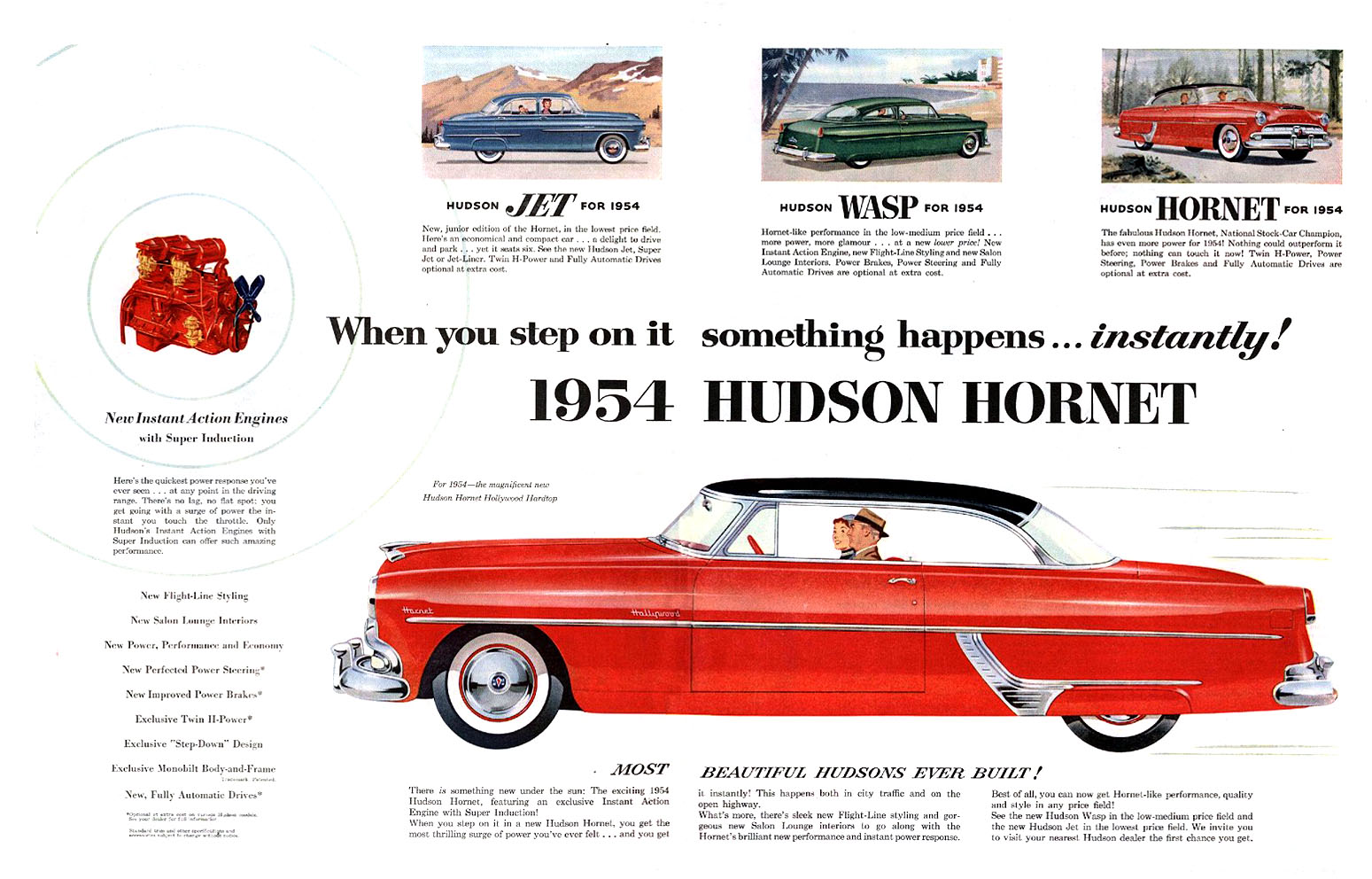 1954 Hudson Auto Advertising